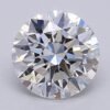 1.07 Carat Round Shaped Excellent Cut F- VS1 Lab Grown Diamond