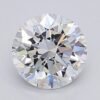 1.07 Carat Round Shaped Excellent Cut F- VS1 Lab Grown Diamond