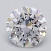 1.07 Carat Round Shaped Excellent Cut F- VS1 Lab Grown Diamond
