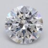 1.07 Carat Round Shaped Excellent Cut F- VS1 Lab Grown Diamond