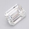 1.07 Carat Emerald Shaped Excellent Cut F- VS2 Lab Grown Diamond