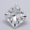 1.07 Carat Princess Shaped Excellent Cut F- VS2 Lab Grown Diamond