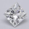 1.07 Carat Princess Shaped Excellent Cut F- VVS2 Lab Grown Diamond
