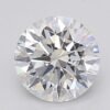 1.07 Carat Round Shaped Excellent Cut F- VVS2 Lab Grown Diamond