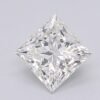 1.07 Carat Princess Shaped Excellent Cut G- VVS2 Lab Grown Diamond