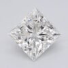1.08 Carat Princess Shaped Excellent Cut F- VVS2 Lab Grown Diamond