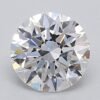 1.08 Carat Round Shaped Excellent Cut F- VVS2 Lab Grown Diamond