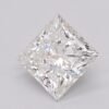 1.08 Carat Princess Shaped Excellent Cut G- VS1 Lab Grown Diamond