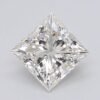 1.08 Carat Princess Shaped Excellent Cut G- VS2 Lab Grown Diamond
