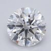 1.09 Carat Round Shaped Excellent Cut F- VS1 Lab Grown Diamond
