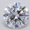 1.09 Carat Round Shaped Excellent Cut F- VS1 Lab Grown Diamond