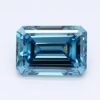 1.13 Carat Emerald Shaped Very Good Cut Blue- VS1 Lab Grown Diamond