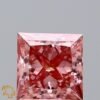 1.13 Carat Princess Shaped Good Cut Pink- SI1 Lab Grown Diamond