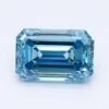 1.15 Carat Emerald Shaped Good Cut Blue- SI2 Lab Grown Diamond