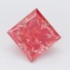 1.16 Carat Princess Shaped Very Good Cut Pink- VVS2 Lab Grown Diamond