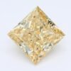 1.17 Carat Princess Shaped Very Good Cut Yellow- SI1 Lab Grown Diamond