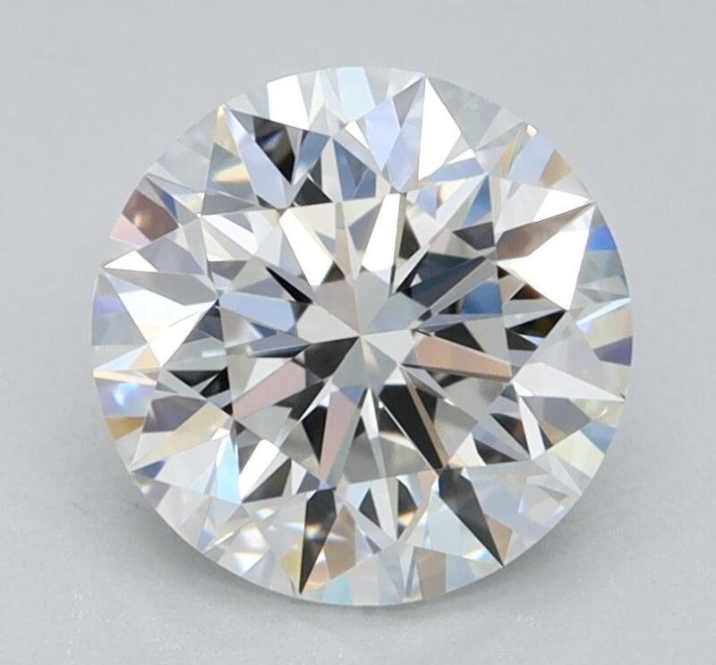 1.1 Carat Round Shaped Excellent Cut F- VVS2 Lab Grown Diamond