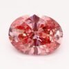1.1 Carat Oval Shaped Very Good Cut Pink- SI1 Lab Grown Diamond
