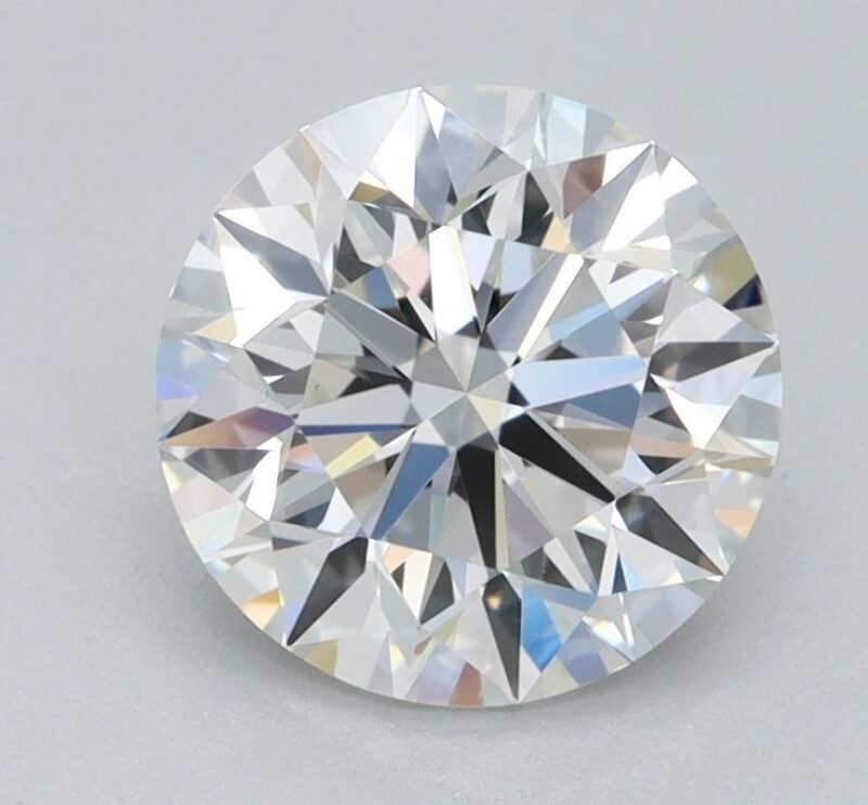 1.22 Carat Round Shaped Excellent Cut G- VS1 Lab Grown Diamond