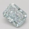 1.23 Carat Radiant Shaped Very Good Cut Green- VS2 Lab Grown Diamond