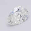 1.24 Carat Pear Shaped Excellent Cut F- VS2 Lab Grown Diamond