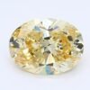 1.24 Carat Oval Shaped Good Cut Yellow- VS2 Lab Grown Diamond