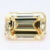 1.27 Carat Emerald Shaped Good Cut Yellow- VS1 Lab Grown Diamond