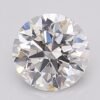 1.28 Carat Round Shaped Excellent Cut E- VVS2 Lab Grown Diamond