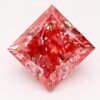 1.29 Carat Princess Shaped Good Cut Pink- VS2 Lab Grown Diamond