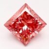 1.31 Carat Princess Shaped Good Cut Pink- VVS2 Lab Grown Diamond