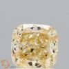 1.35 Carat Cushion Shaped Very Good Cut Yellow- VS2 Lab Grown Diamond