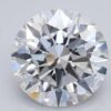 1.38 Carat Round Shaped Excellent Cut F- VS1 Lab Grown Diamond