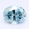1.3 Carat Oval Shaped Very Good Cut Blue- SI1 Lab Grown Diamond