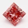 1.44 Carat Princess Shaped Very Good Cut Pink- VS1 Lab Grown Diamond