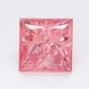 1.44 Carat Princess Shaped Very Good Cut Pink- SI1 Lab Grown Diamond