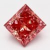 1.46 Carat Princess Shaped Very Good Cut Pink- VS2 Lab Grown Diamond