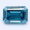 1.59 Carat Emerald Shaped Good Cut Blue- SI1 Lab Grown Diamond
