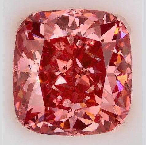 1.77 Carat Cushion Shaped Excellent Cut Pink- VS2 Lab Grown Diamond