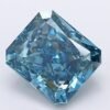 1.89 Carat Radiant Shaped Good Cut Blue- VS2 Lab Grown Diamond