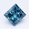 1 Carat Princess Shaped Good Cut Blue- SI2 Lab Grown Diamond