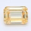 2.05 Carat Emerald Shaped Good Cut Yellow- VS2 Lab Grown Diamond