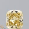 2 Carat Cushion Shaped Good Cut Yellow- SI2 Lab Grown Diamond
